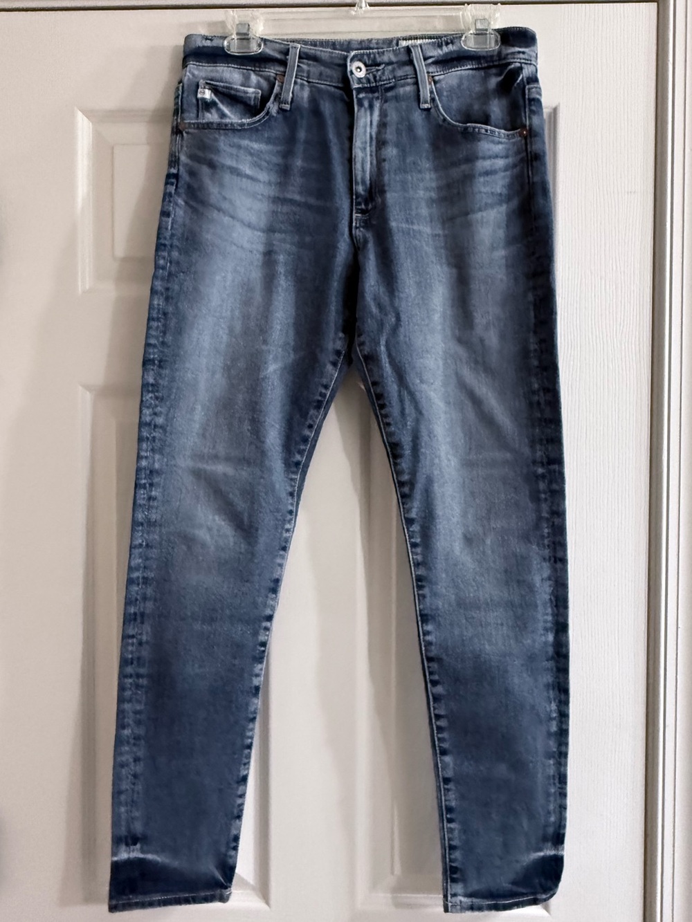 Ag Adriano Goldschmied Faded Indigo Ankle Jeans